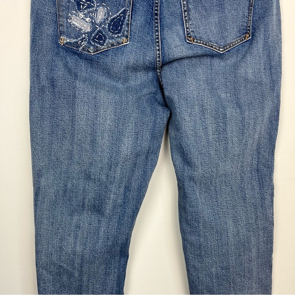 PILCRO Slim Boyfriend Embroidered Jeans 16W - Picture 9 of 11